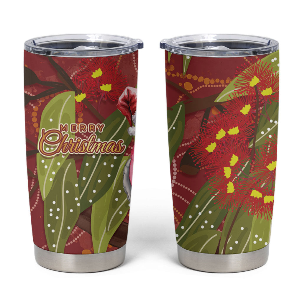 Australia Christmas Indigenous Tumbler Cup Galah Bird on Eucalyptus