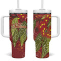 Australia Christmas Indigenous Tumbler With Handle Galah Bird on Eucalyptus