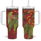 Australia Christmas Indigenous Tumbler With Handle Galah Bird on Eucalyptus