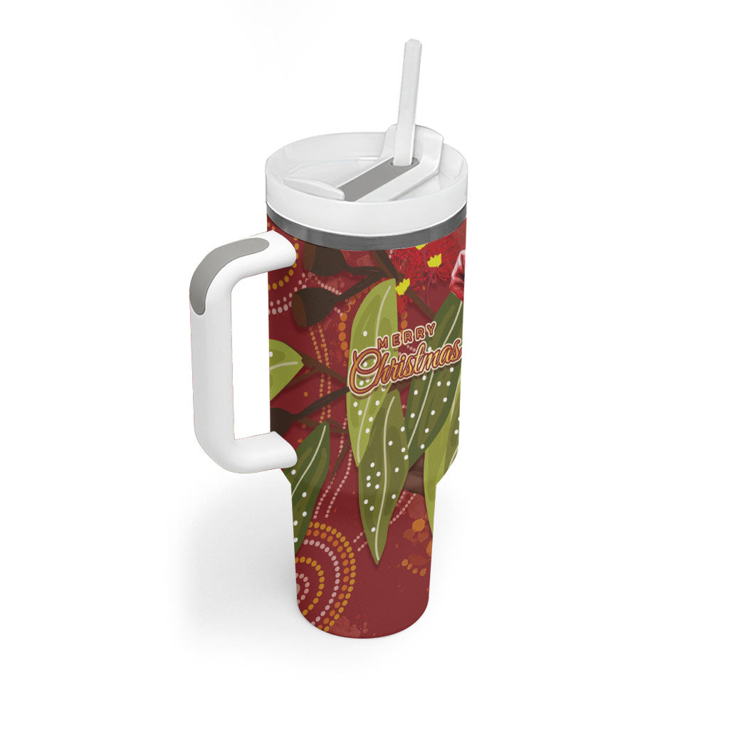 Australia Christmas Indigenous Tumbler With Handle Galah Bird on Eucalyptus