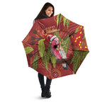 Australia Christmas Indigenous Umbrella Galah Bird on Eucalyptus