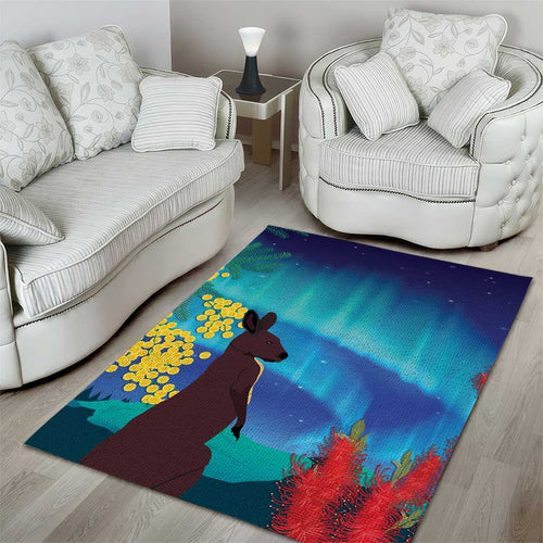 Australia Northern Lights Scenery Area Rug