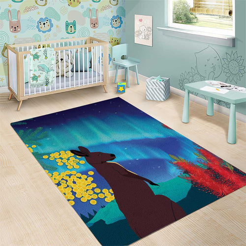 Australia Northern Lights Scenery Area Rug