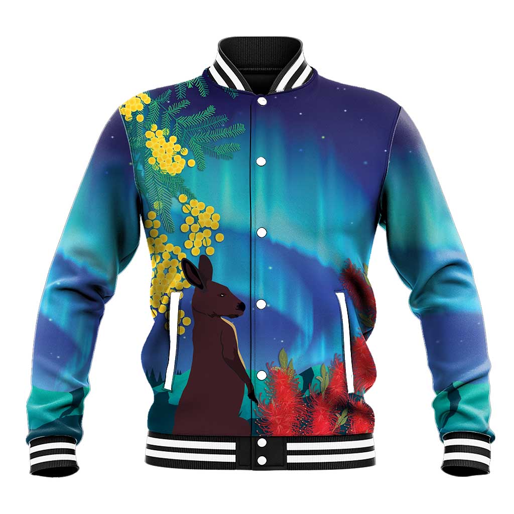 Australia Northern Lights Scenery Baseball Jacket