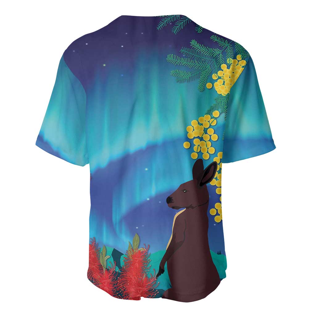 Australia Northern Lights Scenery Baseball Jersey