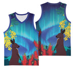 Australia Northern Lights Scenery Basketball Jersey