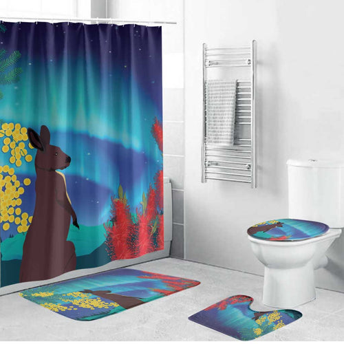 Australia Northern Lights Scenery Bathroom Set