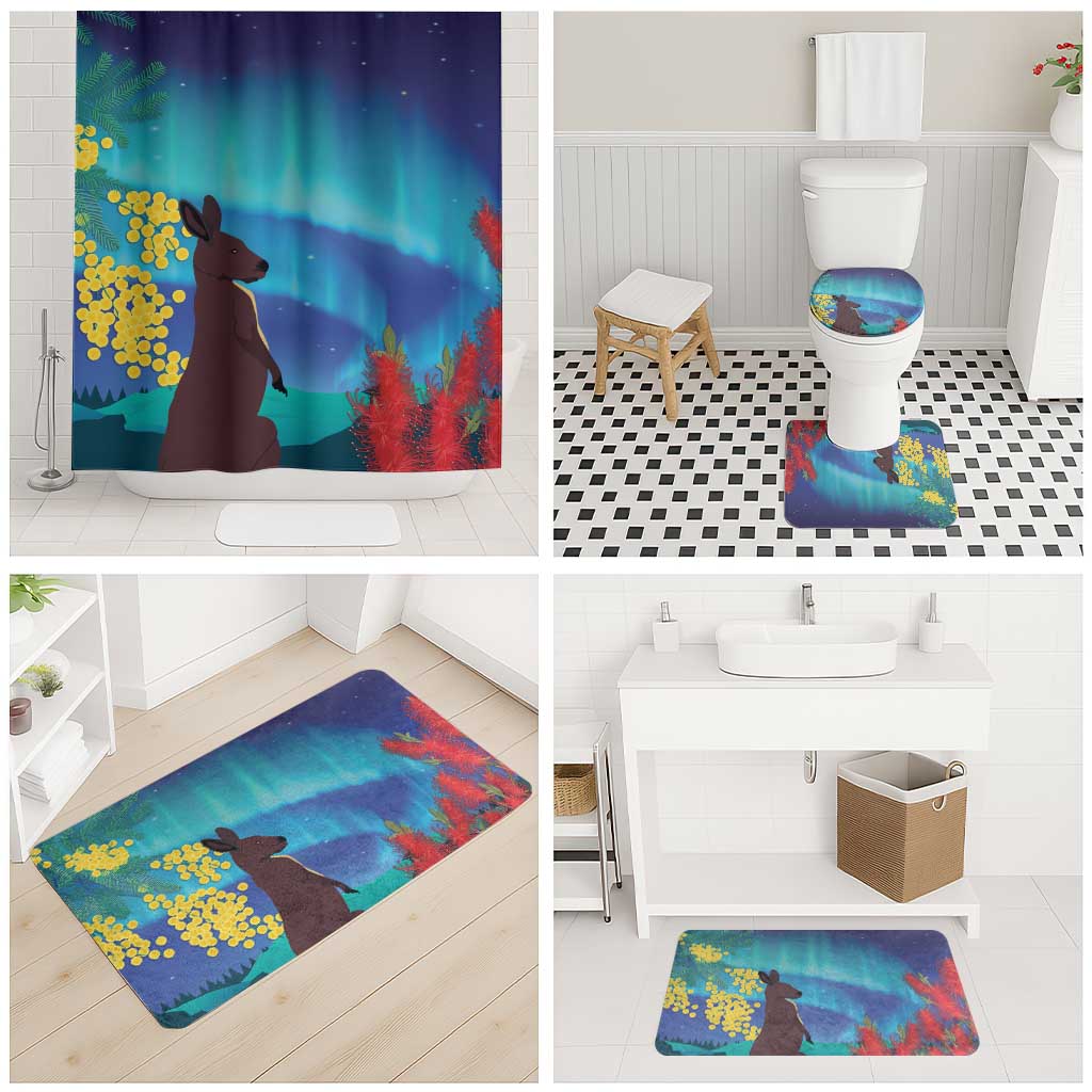 Australia Northern Lights Scenery Bathroom Set
