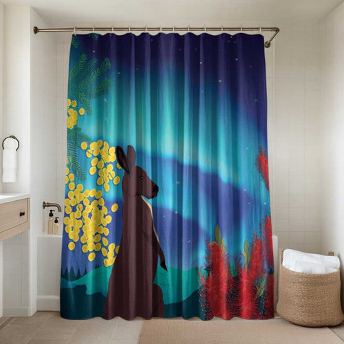 Australia Northern Lights Scenery Bathroom Set