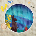Australia Northern Lights Scenery Beach Blanket