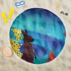Australia Northern Lights Scenery Beach Blanket