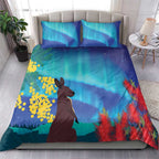 Australia Northern Lights Scenery Bedding Set