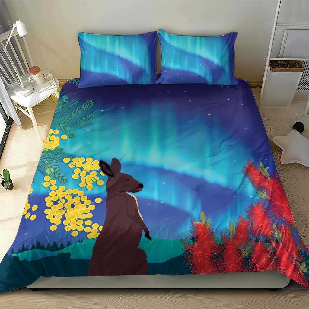 Australia Northern Lights Scenery Bedding Set