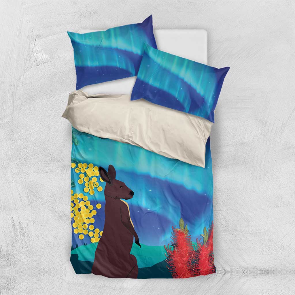 Australia Northern Lights Scenery Bedding Set
