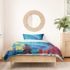 Australia Northern Lights Scenery Bedding Set