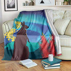 Australia Northern Lights Scenery Blanket