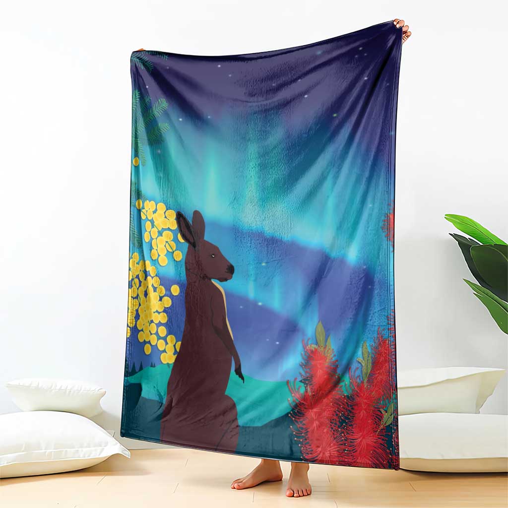Australia Northern Lights Scenery Blanket