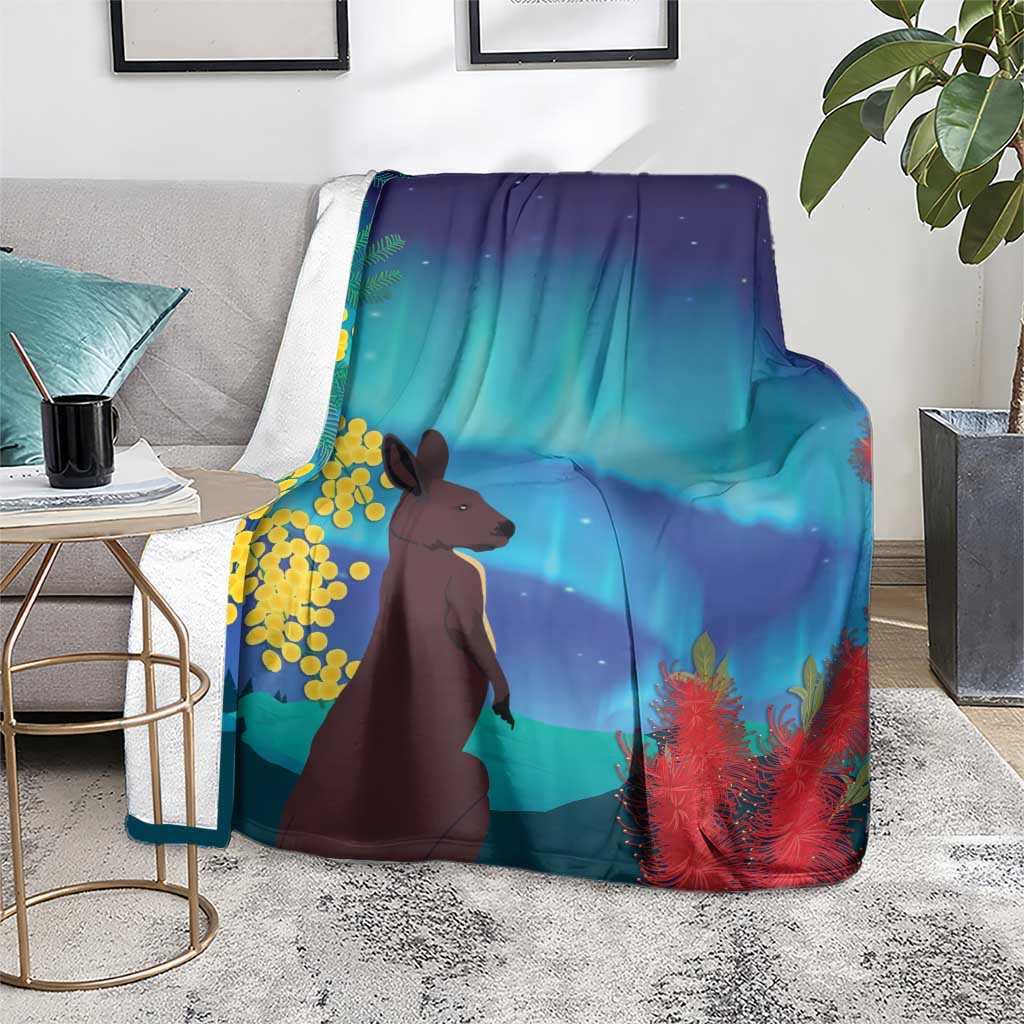 Australia Northern Lights Scenery Blanket