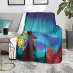 Australia Northern Lights Scenery Blanket