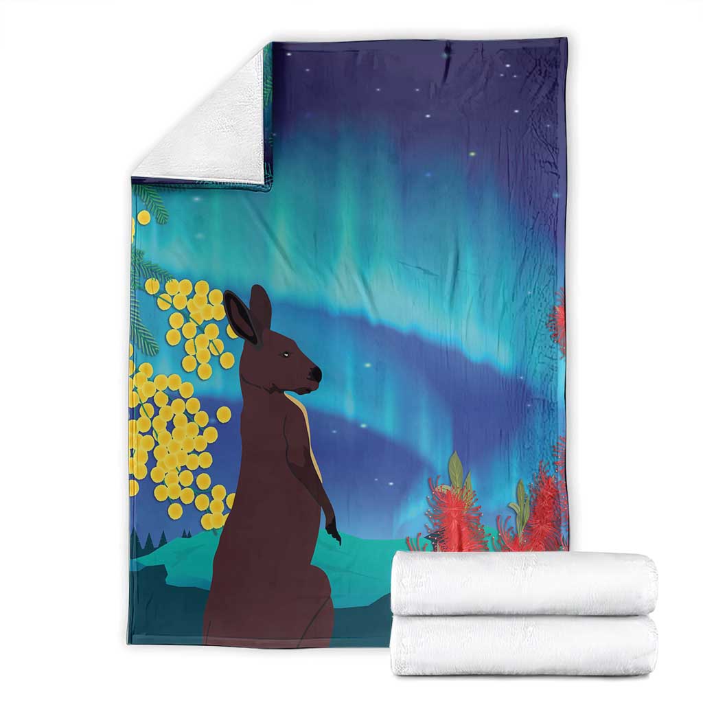 Australia Northern Lights Scenery Blanket