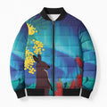 Australia Northern Lights Scenery Bomber Puffer Jacket