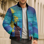 Australia Northern Lights Scenery Bomber Puffer Jacket