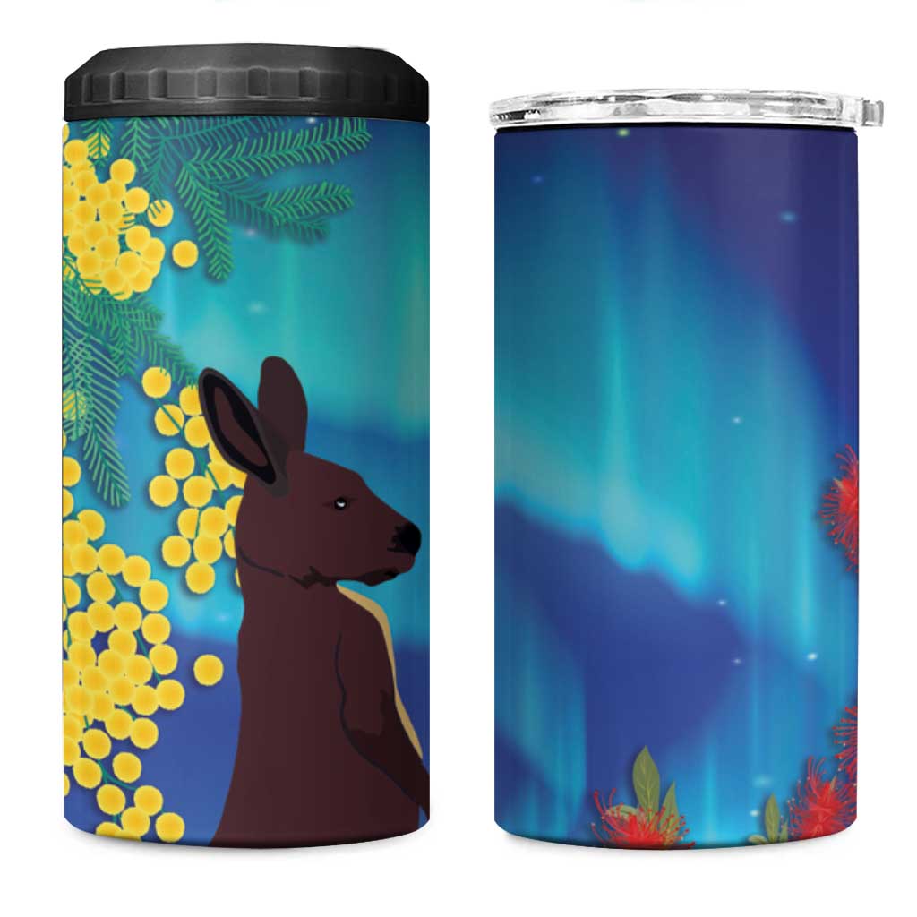 Australia Northern Lights Scenery 4 in 1 Can Cooler Tumbler