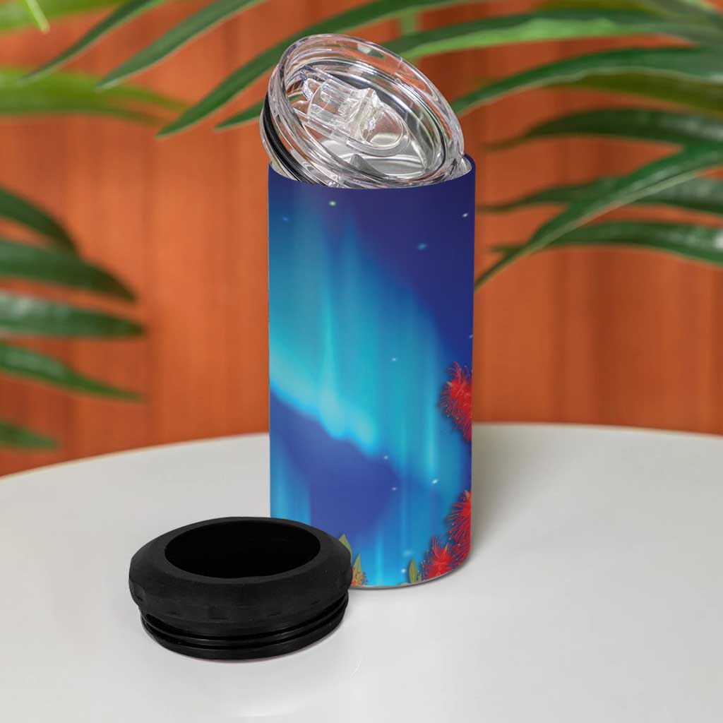 Australia Northern Lights Scenery 4 in 1 Can Cooler Tumbler