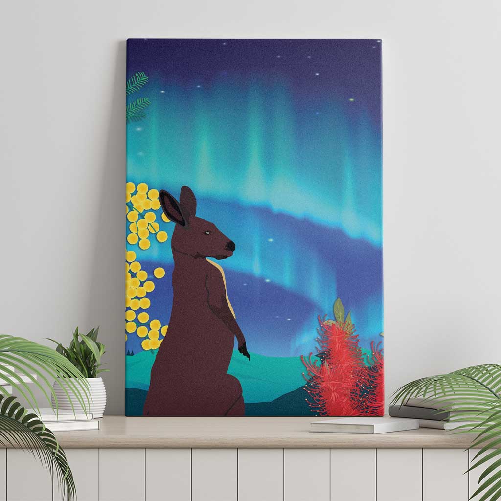 Australia Northern Lights Scenery Canvas Wall Art