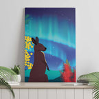 Australia Northern Lights Scenery Canvas Wall Art