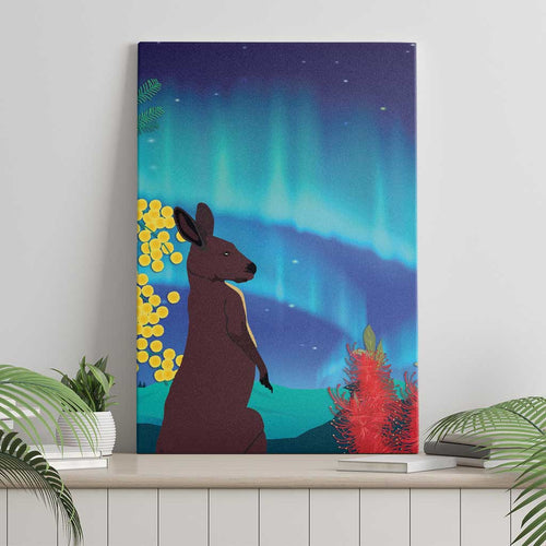Australia Northern Lights Scenery Canvas Wall Art