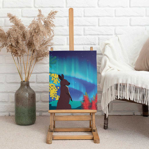 Australia Northern Lights Scenery Canvas Wall Art