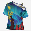 Australia Northern Lights Scenery Cross Shoulder Shirt