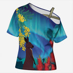 Australia Northern Lights Scenery Cross Shoulder Shirt