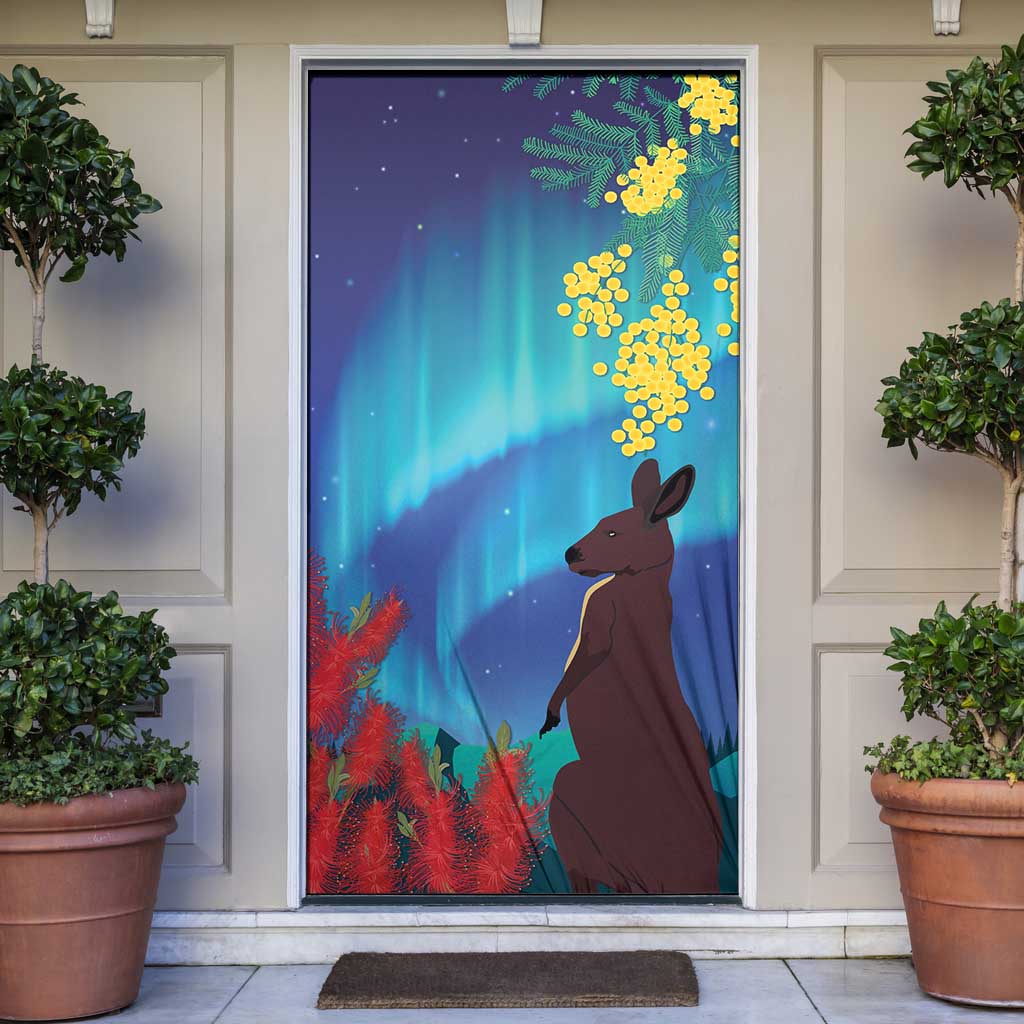 Australia Northern Lights Scenery Door Cover