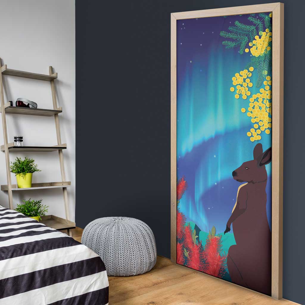 Australia Northern Lights Scenery Door Cover