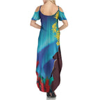 Australia Northern Lights Scenery Family Matching Summer Maxi Dress and Hawaiian Shirt