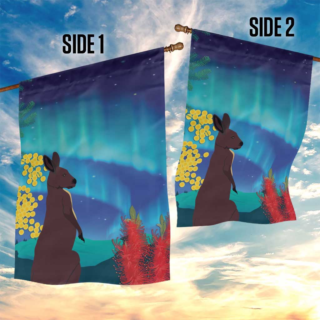 Australia Northern Lights Scenery Garden Flag