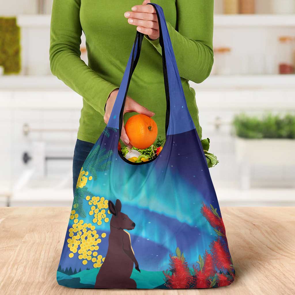 Australia Northern Lights Scenery Grocery Bag