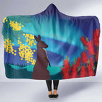 Australia Northern Lights Scenery Hooded Blanket