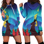 Australia Northern Lights Scenery Hoodie Dress