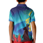 Australia Northern Lights Scenery Kid Polo Shirt