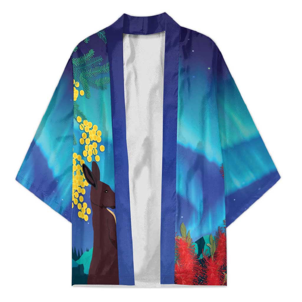 Australia Northern Lights Scenery Kimono