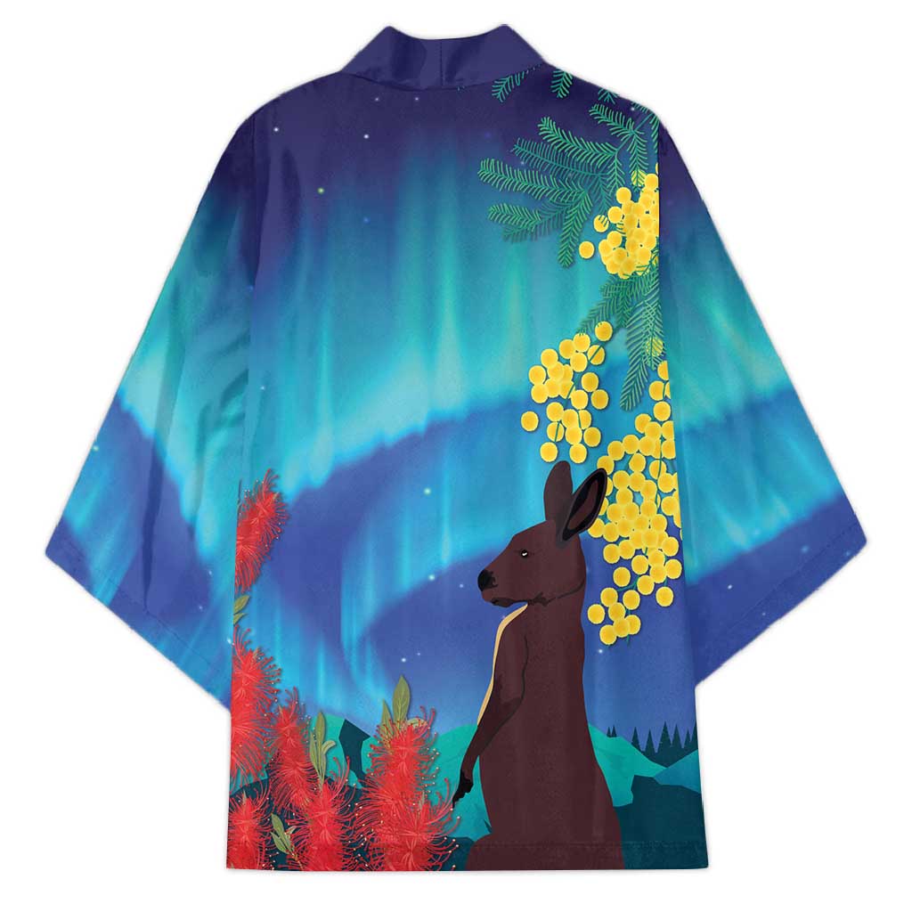 Australia Northern Lights Scenery Kimono