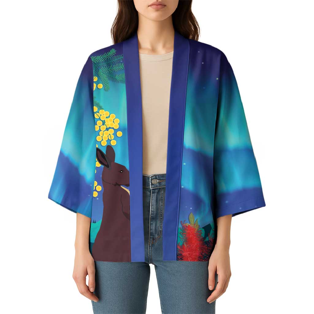 Australia Northern Lights Scenery Kimono