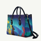 Australia Northern Lights Scenery Leather Bag