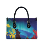 Australia Northern Lights Scenery Leather Bag