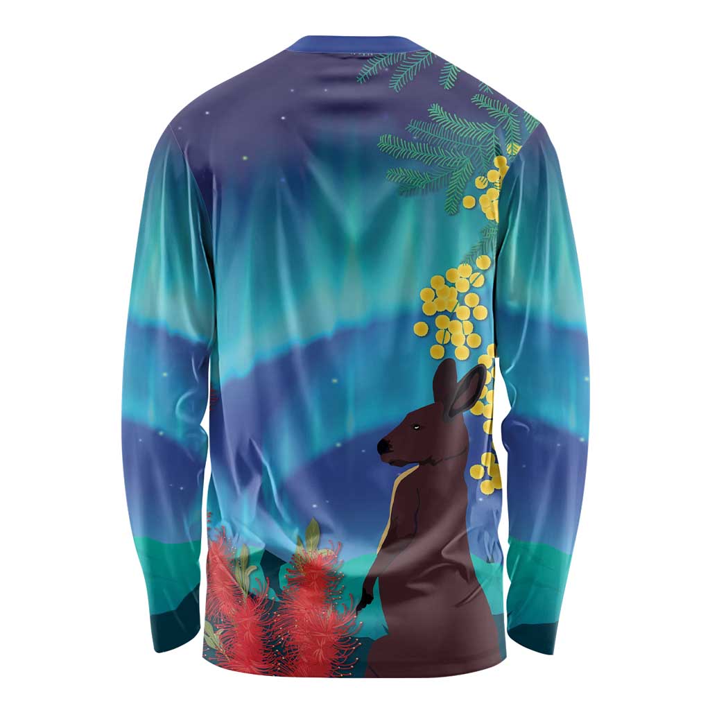 Australia Northern Lights Scenery Long Sleeve Shirt