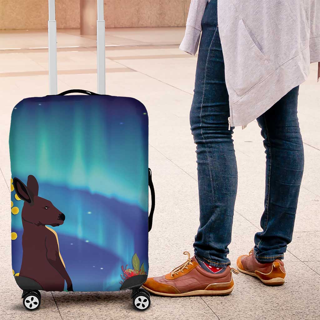 Australia Northern Lights Scenery Luggage Cover