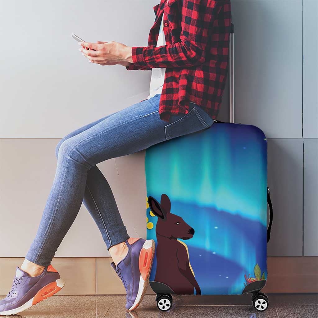 Australia Northern Lights Scenery Luggage Cover